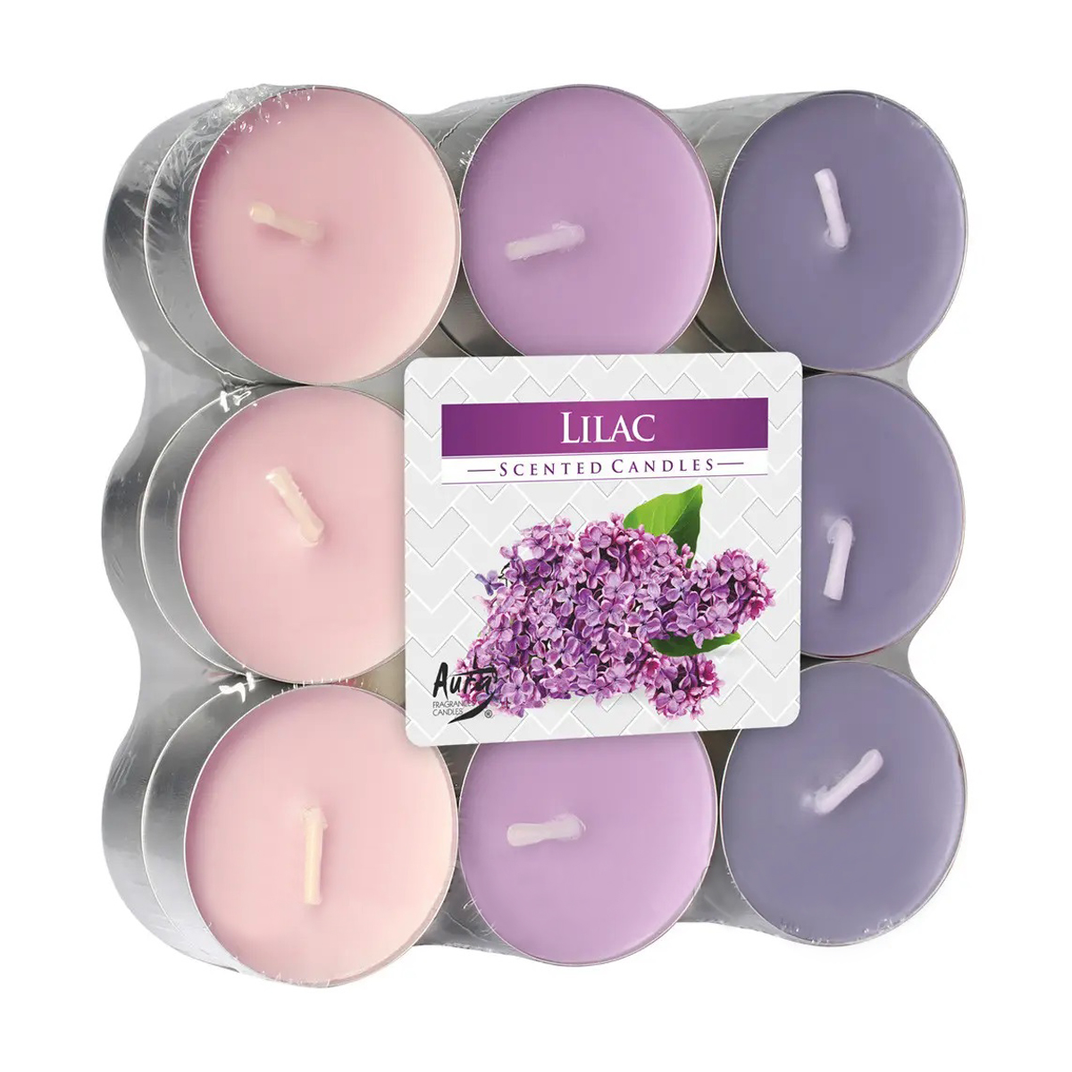 Ароматичні свічки Bispol Scented Candles Бузок, 18 шт